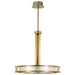 Pendant Nuvo 62-2013 Darrow - 24 Inch LED Pendant - Vintage Brass - Textured Acrylic Panels Nuvo