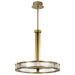 Pendant Nuvo 62-2013 Darrow - 24 Inch LED Pendant - Vintage Brass - Textured Acrylic Panels Nuvo