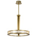 Pendant Nuvo 62-2013 Darrow - 24 Inch LED Pendant - Vintage Brass - Textured Acrylic Panels Nuvo