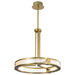 Pendant Nuvo 62-2013 Darrow - 24 Inch LED Pendant - Vintage Brass - Textured Acrylic Panels Nuvo