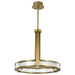 Pendant Nuvo 62-2013 Darrow - 24 Inch LED Pendant - Vintage Brass - Textured Acrylic Panels Nuvo