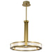 Pendant Nuvo 62-2013 Darrow - 24 Inch LED Pendant - Vintage Brass - Textured Acrylic Panels Nuvo
