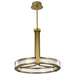 Pendant Nuvo 62-2013 Darrow - 24 Inch LED Pendant - Vintage Brass - Textured Acrylic Panels Nuvo