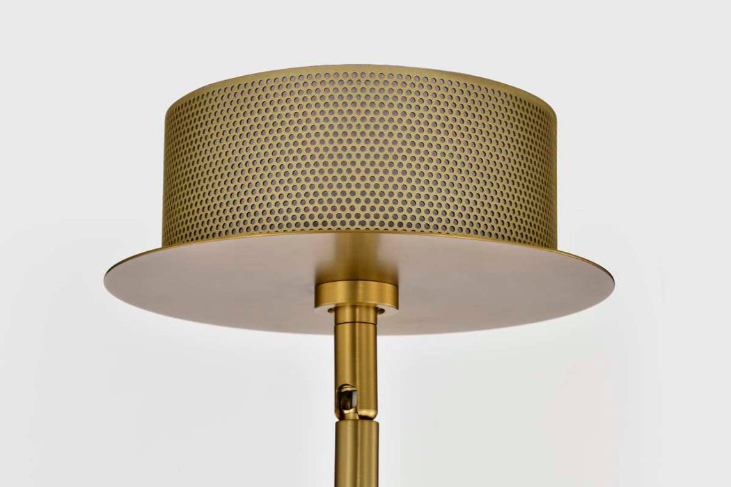 Pendant Nuvo 62-2013 Darrow - 24 Inch LED Pendant - Vintage Brass - Textured Acrylic Panels Nuvo