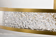 Pendant Nuvo 62-2013 Darrow - 24 Inch LED Pendant - Vintage Brass - Textured Acrylic Panels Nuvo