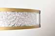 Pendant Nuvo 62-2013 Darrow - 24 Inch LED Pendant - Vintage Brass - Textured Acrylic Panels Nuvo
