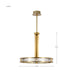 Pendant Nuvo 62-2013 Darrow - 24 Inch LED Pendant - Vintage Brass - Textured Acrylic Panels Nuvo