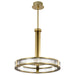 Pendant Nuvo 62-2013 Darrow - 24 Inch LED Pendant - Vintage Brass - Textured Acrylic Panels Nuvo