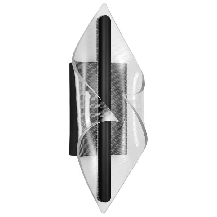 Sconce Nuvo 62-2021 Geneva - 18 Inch LED Small Wall Sconce - Matte Black - Silk Screened Acrylic Lens Nuvo