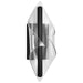 Sconce Nuvo 62-2021 Geneva - 18 Inch LED Small Wall Sconce - Matte Black - Silk Screened Acrylic Lens Nuvo