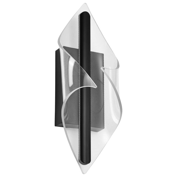 Sconce Nuvo 62-2021 Geneva - 18 Inch LED Small Wall Sconce - Matte Black - Silk Screened Acrylic Lens Nuvo