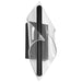 Sconce Nuvo 62-2021 Geneva - 18 Inch LED Small Wall Sconce - Matte Black - Silk Screened Acrylic Lens Nuvo