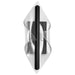 Sconce Nuvo 62-2021 Geneva - 18 Inch LED Small Wall Sconce - Matte Black - Silk Screened Acrylic Lens Nuvo