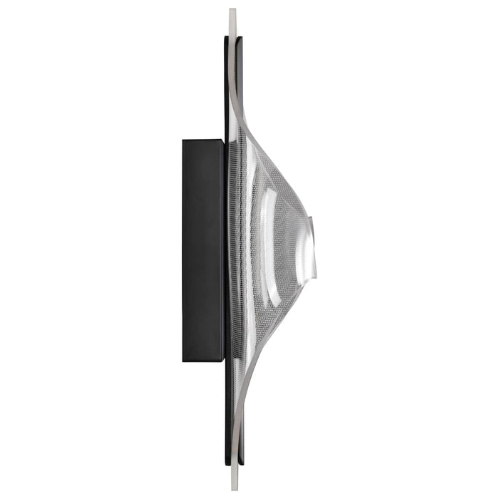 Sconce Nuvo 62-2021 Geneva - 18 Inch LED Small Wall Sconce - Matte Black - Silk Screened Acrylic Lens Nuvo