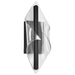 Sconce Nuvo 62-2021 Geneva - 18 Inch LED Small Wall Sconce - Matte Black - Silk Screened Acrylic Lens Nuvo