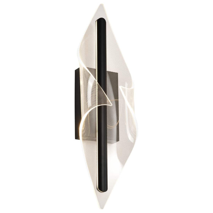 Sconce Nuvo 62-2022 Geneva - 24 Inch LED Large Wall Sconce - Matte Black - Silk Screened Acrylic Lens Nuvo