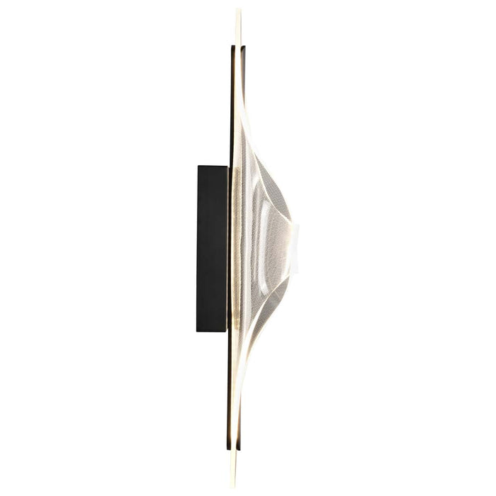 Sconce Nuvo 62-2022 Geneva - 24 Inch LED Large Wall Sconce - Matte Black - Silk Screened Acrylic Lens Nuvo