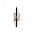Sconce Nuvo 62-2022 Geneva - 24 Inch LED Large Wall Sconce - Matte Black - Silk Screened Acrylic Lens Nuvo