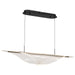 Island Pendant Nuvo 62-2023 Geneva - 46 Inch LED Island Pendant - Matte Black - Silk Screened Acrylic Lens Nuvo