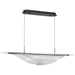 Island Pendant Nuvo 62-2023 Geneva - 46 Inch LED Island Pendant - Matte Black - Silk Screened Acrylic Lens Nuvo