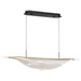 Island Pendant Nuvo 62-2023 Geneva - 46 Inch LED Island Pendant - Matte Black - Silk Screened Acrylic Lens Nuvo
