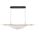 Island Pendant Nuvo 62-2023 Geneva - 46 Inch LED Island Pendant - Matte Black - Silk Screened Acrylic Lens Nuvo