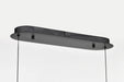 Island Pendant Nuvo 62-2023 Geneva - 46 Inch LED Island Pendant - Matte Black - Silk Screened Acrylic Lens Nuvo
