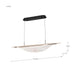 Island Pendant Nuvo 62-2023 Geneva - 46 Inch LED Island Pendant - Matte Black - Silk Screened Acrylic Lens Nuvo