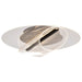 Flush Mount Nuvo 62-2024 Geneva - 18 Inch LED Flush Mount - Matte Black - Silk Screened Acrylic Lens Nuvo