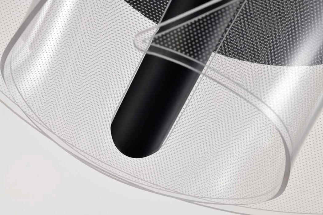Flush Mount Nuvo 62-2024 Geneva - 18 Inch LED Flush Mount - Matte Black - Silk Screened Acrylic Lens Nuvo
