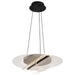 Pendant Nuvo 62-2025 Geneva - 18 Inch LED Pendant - Matte Black - Silk Screened Acrylic Lens Nuvo
