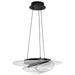 Pendant Nuvo 62-2025 Geneva - 18 Inch LED Pendant - Matte Black - Silk Screened Acrylic Lens Nuvo