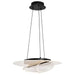 Pendant Nuvo 62-2025 Geneva - 18 Inch LED Pendant - Matte Black - Silk Screened Acrylic Lens Nuvo
