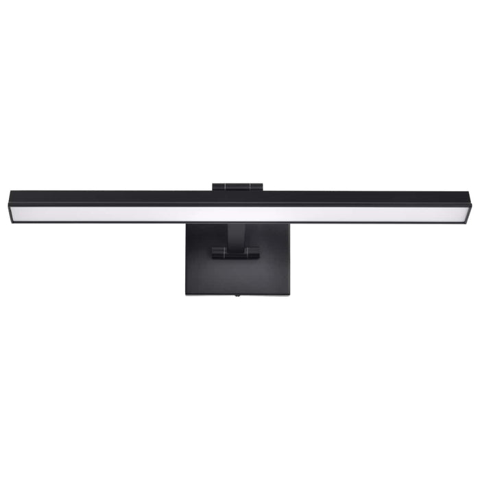 Pendant Nuvo 62-2025 Geneva - 18 Inch LED Pendant - Matte Black - Silk Screened Acrylic Lens Nuvo