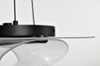 Pendant Nuvo 62-2025 Geneva - 18 Inch LED Pendant - Matte Black - Silk Screened Acrylic Lens Nuvo