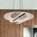 Pendant Nuvo 62-2025 Geneva - 18 Inch LED Pendant - Matte Black - Silk Screened Acrylic Lens Nuvo