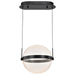Pendant Nuvo 62-2032 Arvada - 12 Inch LED Pendant - Matte Black - Silk Screened Acrylic Lens Nuvo