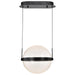 Pendant Nuvo 62-2032 Arvada - 12 Inch LED Pendant - Matte Black - Silk Screened Acrylic Lens Nuvo