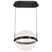 Pendant Nuvo 62-2032 Arvada - 12 Inch LED Pendant - Matte Black - Silk Screened Acrylic Lens Nuvo