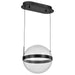 Pendant Nuvo 62-2032 Arvada - 12 Inch LED Pendant - Matte Black - Silk Screened Acrylic Lens Nuvo