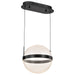 Pendant Nuvo 62-2032 Arvada - 12 Inch LED Pendant - Matte Black - Silk Screened Acrylic Lens Nuvo
