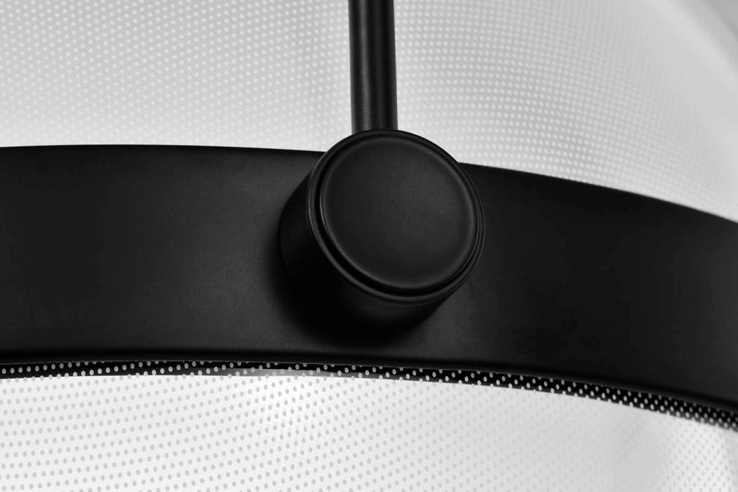 Pendant Nuvo 62-2032 Arvada - 12 Inch LED Pendant - Matte Black - Silk Screened Acrylic Lens Nuvo