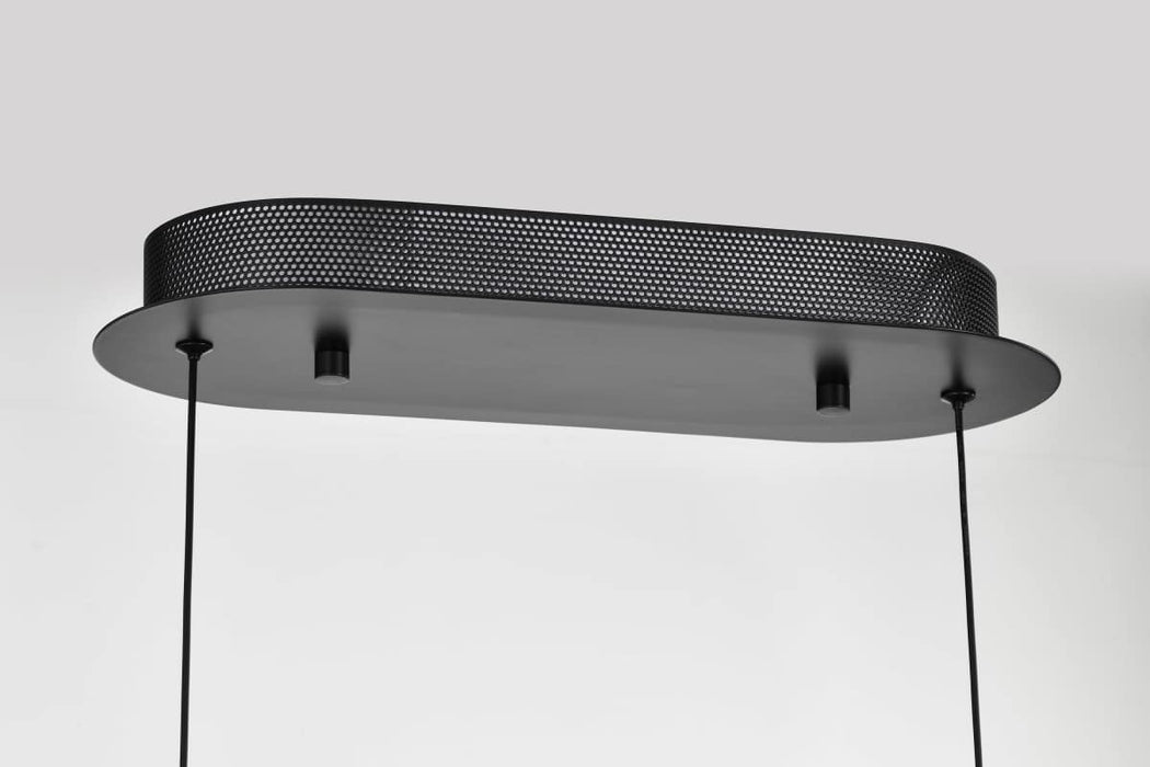 Pendant Nuvo 62-2032 Arvada - 12 Inch LED Pendant - Matte Black - Silk Screened Acrylic Lens Nuvo