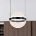 Pendant Nuvo 62-2032 Arvada - 12 Inch LED Pendant - Matte Black - Silk Screened Acrylic Lens Nuvo