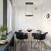 Pendant Nuvo 62-2032 Arvada - 12 Inch LED Pendant - Matte Black - Silk Screened Acrylic Lens Nuvo