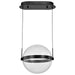 Pendant Nuvo 62-2032 Arvada - 12 Inch LED Pendant - Matte Black - Silk Screened Acrylic Lens Nuvo