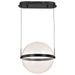 Pendant Nuvo 62-2033 Arvada - 16 Inch LED Pendant - Matte Black - Silk Screened Acrylic Lens Nuvo