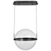 Pendant Nuvo 62-2033 Arvada - 16 Inch LED Pendant - Matte Black - Silk Screened Acrylic Lens Nuvo