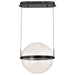Pendant Nuvo 62-2033 Arvada - 16 Inch LED Pendant - Matte Black - Silk Screened Acrylic Lens Nuvo