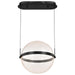 Pendant Nuvo 62-2033 Arvada - 16 Inch LED Pendant - Matte Black - Silk Screened Acrylic Lens Nuvo